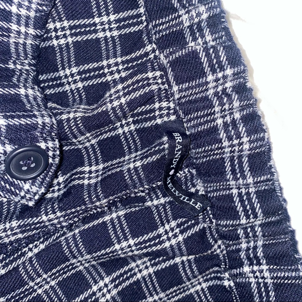 Brandy Melville Navy Plaid Pants